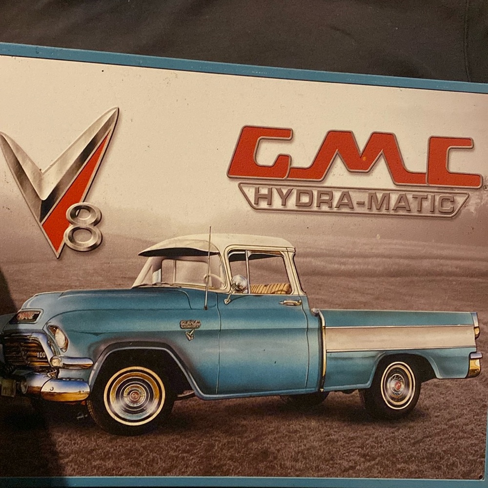 Vintage tin sign